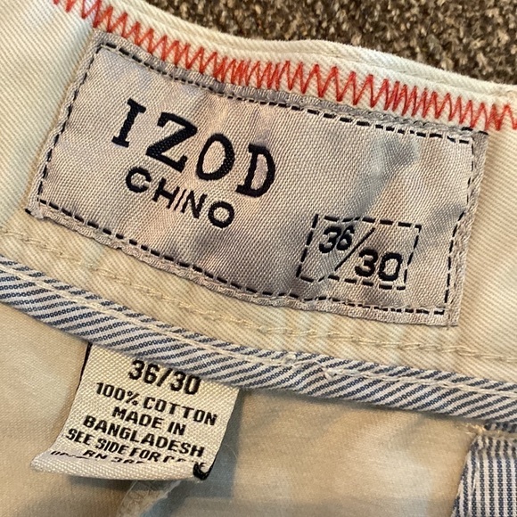 Izod mens chinos pants; size 36x30 - Picture 2 of 3